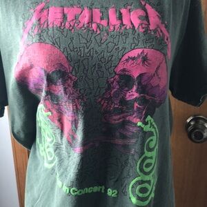 Over sized Metallica Concert 92 t shirt